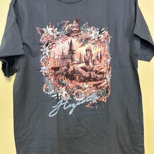 NWOT Loot Crate Charcoal Hogwarts Castle Tee